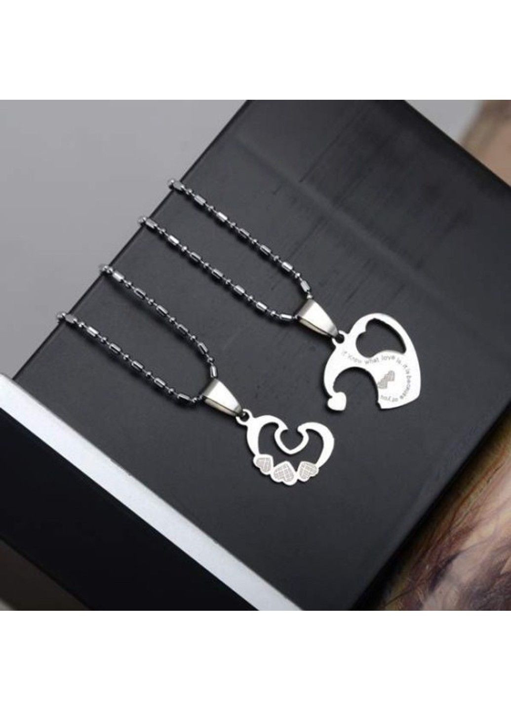 Парні кулони для для двох з нержавіючої медичної сталі PP-090 No Brand (299340108)