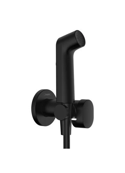 Гигиенический душ, черный/матовый, настенный Hansgrohe (401622634)