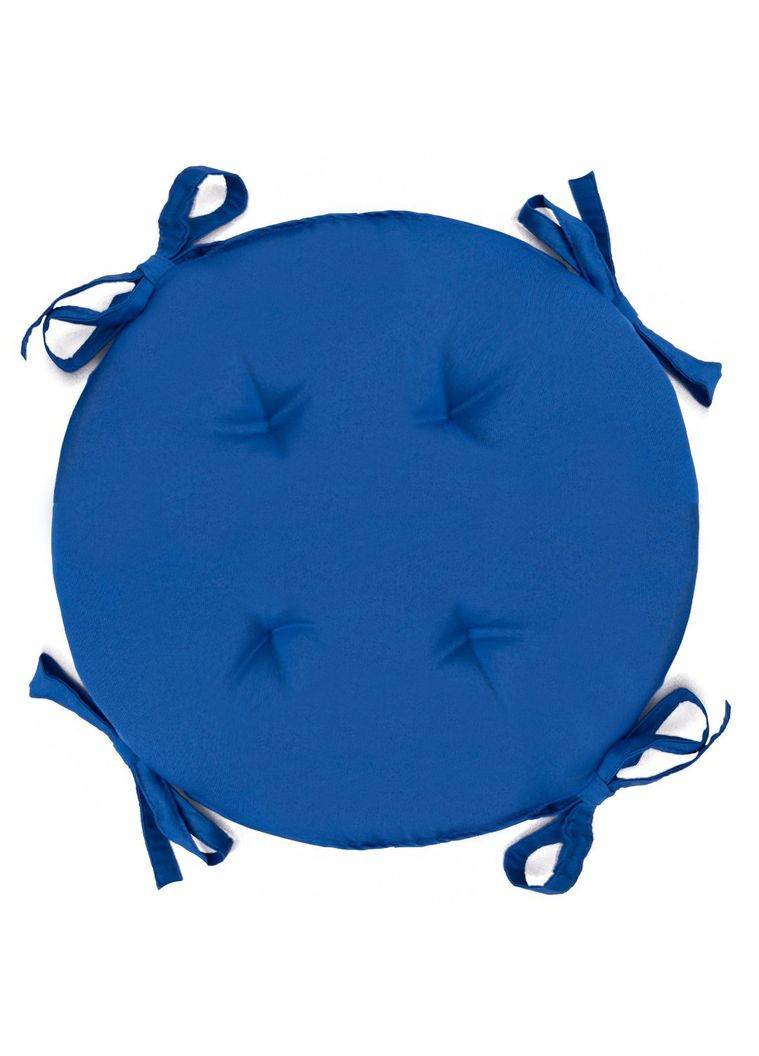 Подушка для крісла Ø 30х2 см синій No Brand (324831713)