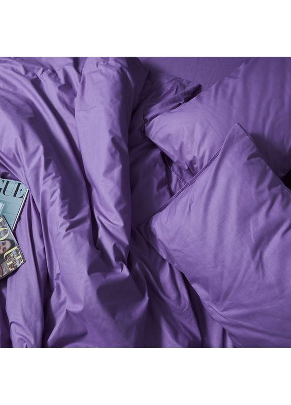 Комплект постільної білизни Бязь Gold Люкс «» Полуторний 143х210 наволочки 2х50х70 (MS-820007331) Moon&Star Violet Charm (356113198)