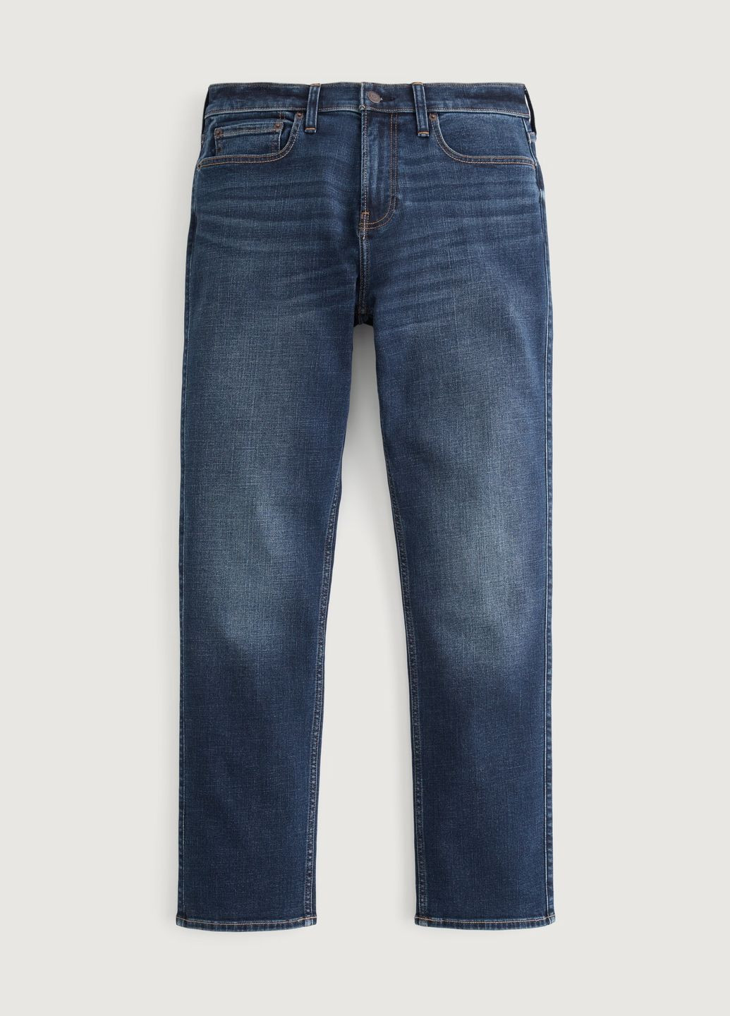 Синие демисезонные джинсы slim straight hc9833m Hollister