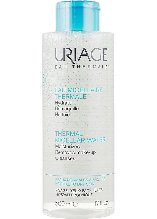 Міцелярна вода для нормальної шкіри Thermal Micellar Water Normal To Dry Skin 100ml (390537-118866) Uriage (368634541)