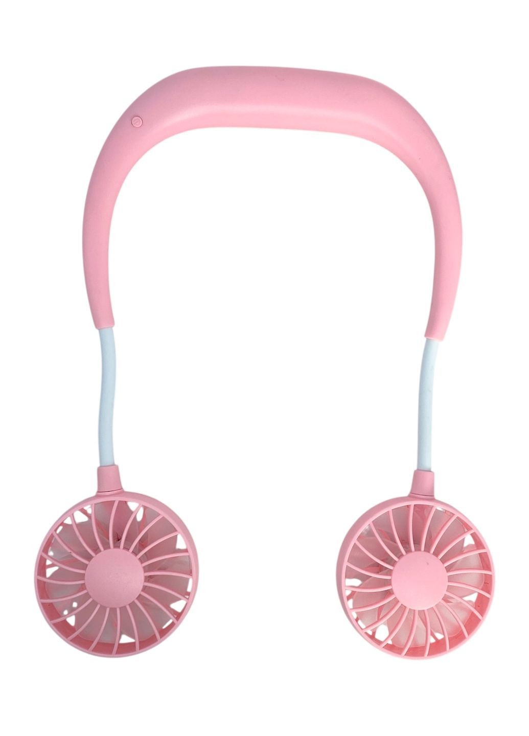 Вентилятор на аккумуляторе двойной на шею портативный зарядка от USВ ЮСБ черный Sports Necklace Fan No Brand (335821231)