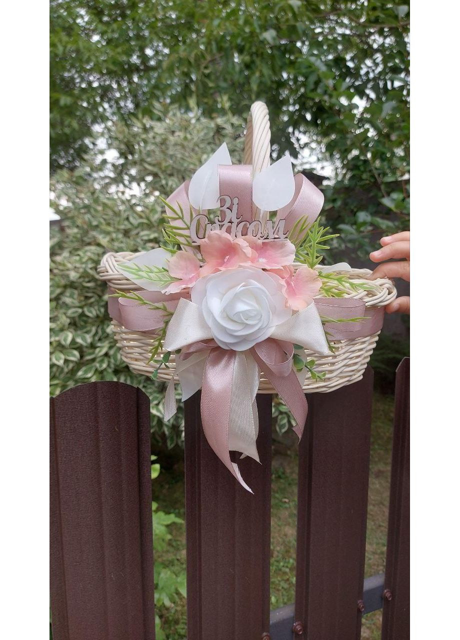 Кошик з лози на Спаса, кошик для освячення фруктів, кошик з декором No Brand (366817540)