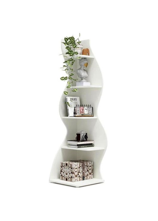 Стеллаж угловой из дерева Фалбанк зефир (УСП-005120) No Brand (327849795)