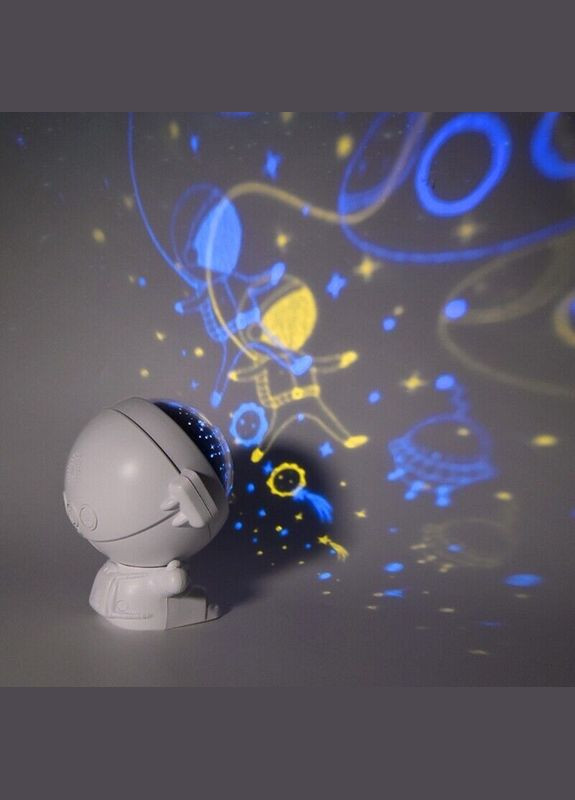 Акумуляторний мініпроектор зі змінними картинками, музикою Космонавт More (299665062)