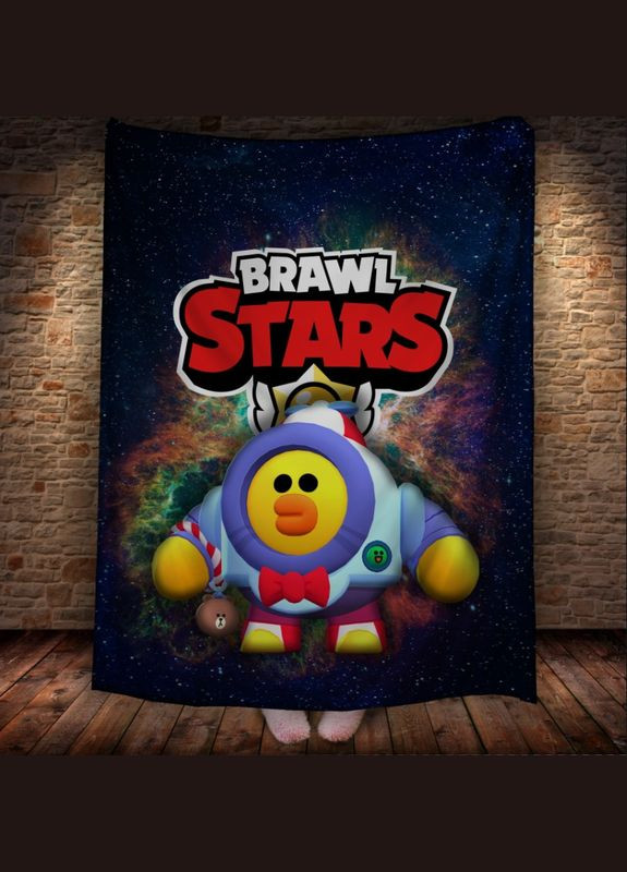 Плед с 3D-принтом на тему Brawl Stars Герои Бравл Старс - Плед с 3D-принтом на тему Brawl Stars Герои Бравл Старс Перша Креативна мануфактура PERFECTUS Плед (301870131)
