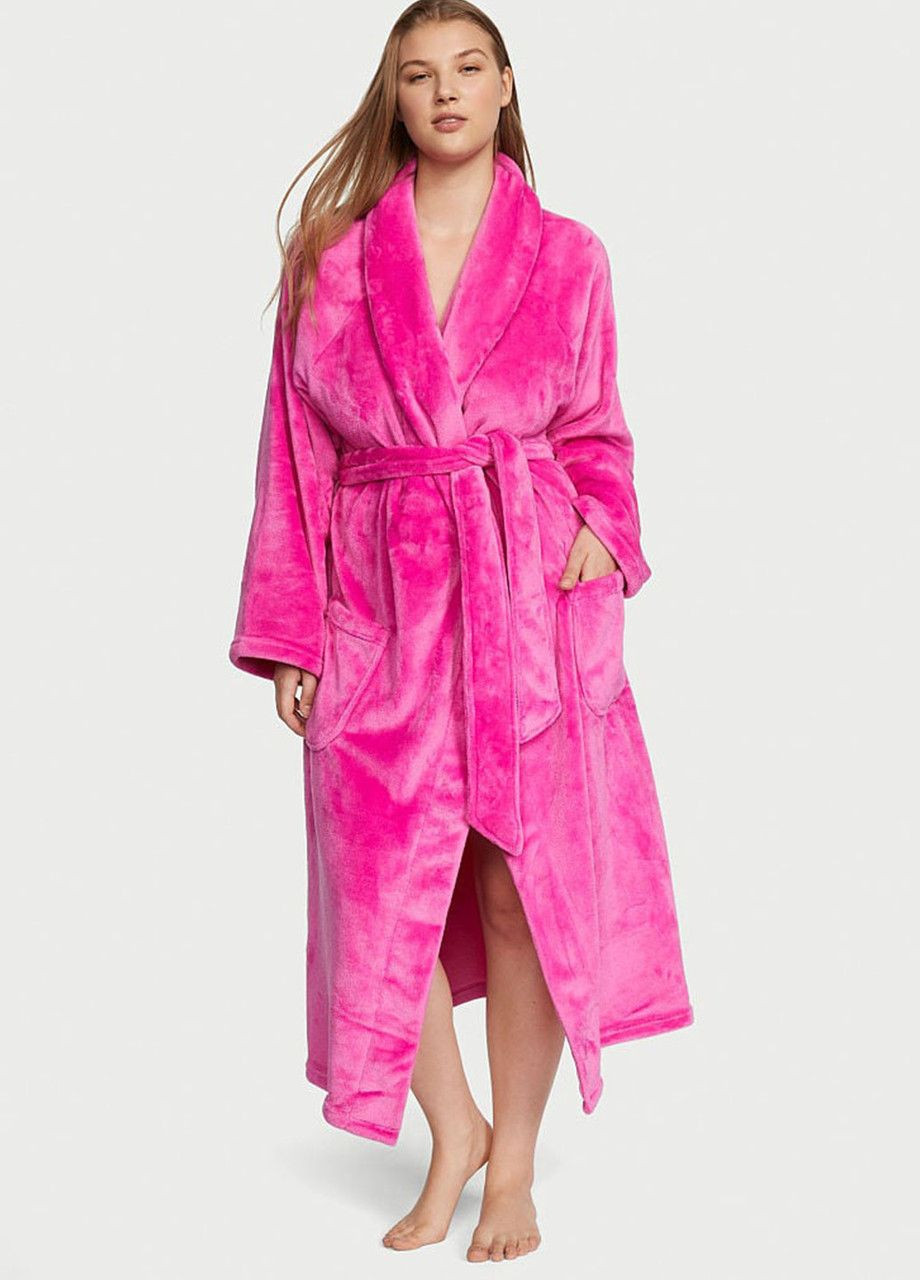 Женский халат XS/S длинный розовый Victoria's Secret (282964701)