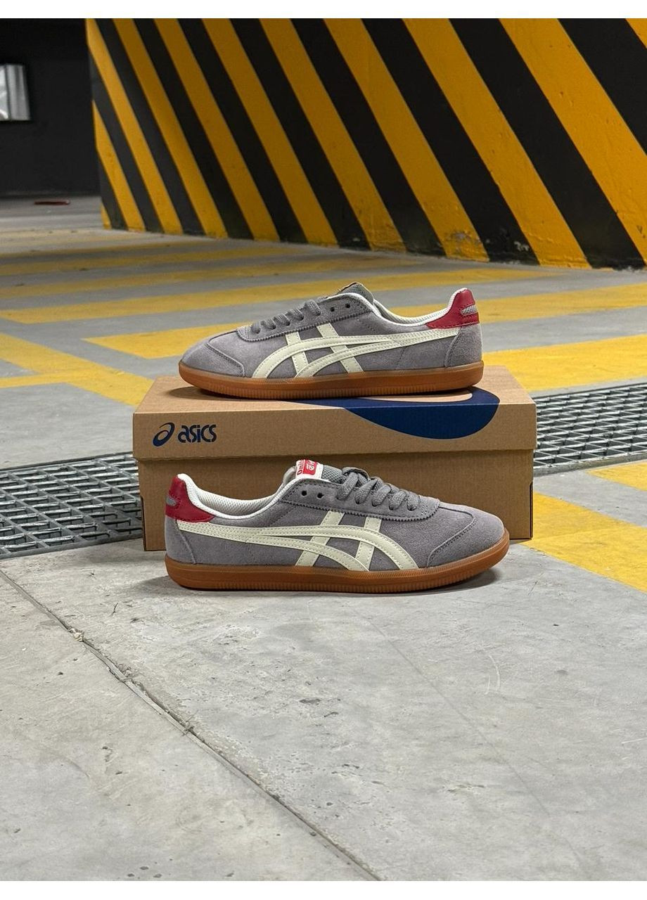 Серо-бежевые кроссовки asics tiger tokuten deep ash No Brand Onitsuka