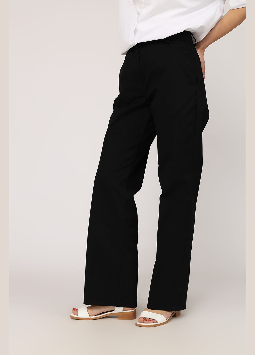 Штаны широкие женские цвет черный CB-00273598 Yuki (330259492)