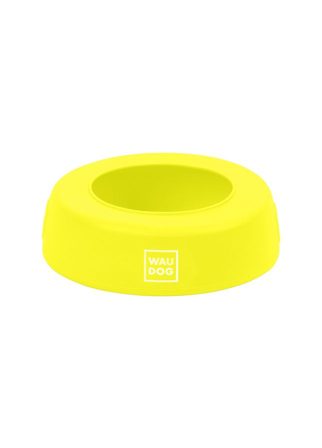 Миска-непроливайка WAUDOG Silicone, жовтий No Brand (363198868)