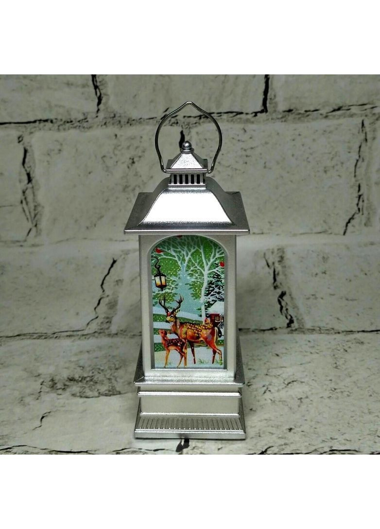 Ліхтарик LED свічка електронна декор на Новий рік Олень 12х4 см Срібний No Brand (368774694)