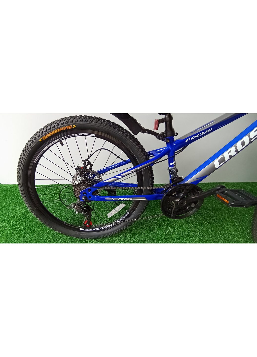 Велосипед Focus 24,"рама сталь 12" сине-белый Cross (372113802)