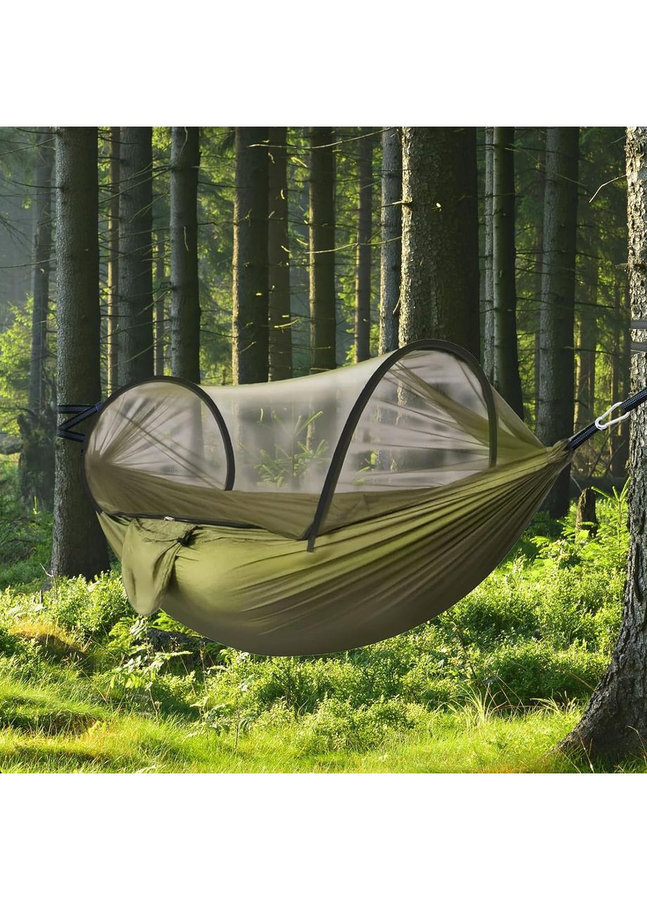 Гамак з москітною сіткою нейлоновий 245х120 см, витримує до 240 кг, Corning (365721604)