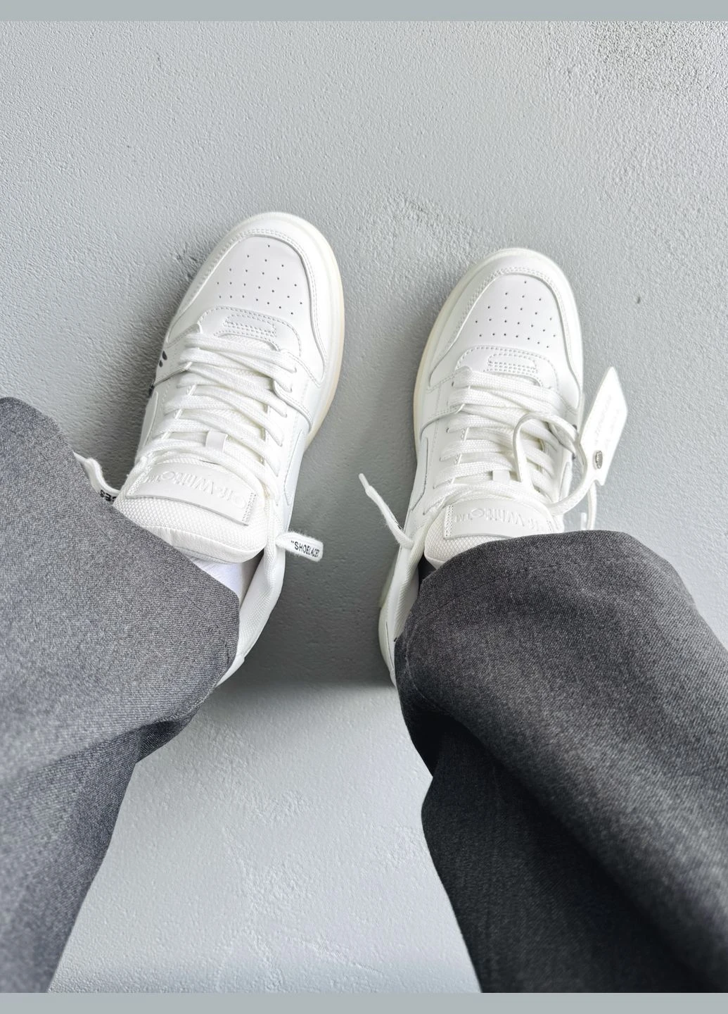 Кросівки жіночі і чоловічі Off-White For Walking White | Офф-Вайт білі No Brand білі демісезони (342059642)