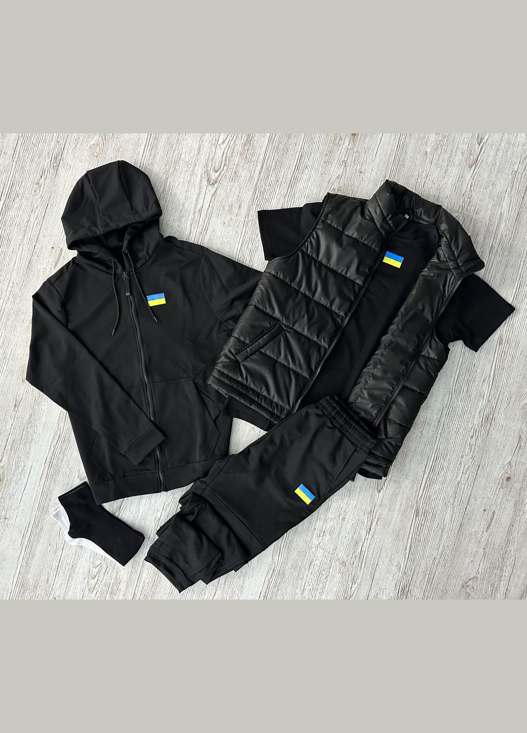 Комплект 5 в 1 с кофтой на змейке (двунитка) No Brand (316944558)