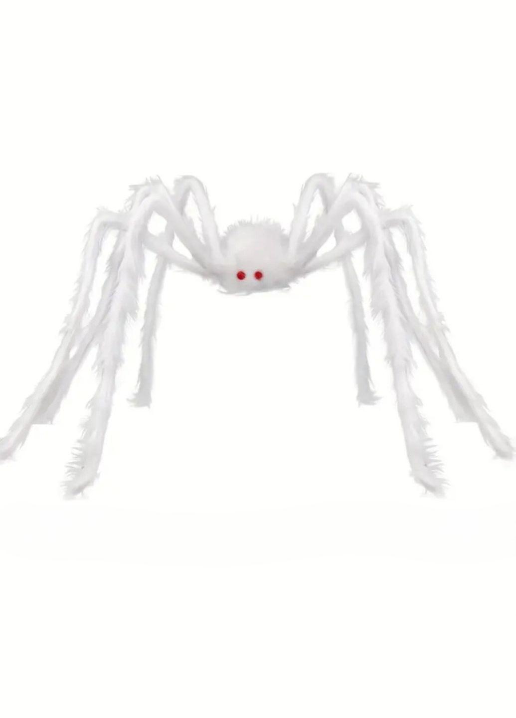 Павук на Хелловін декоративний 150 см білий Jannet Декор (337664649)
