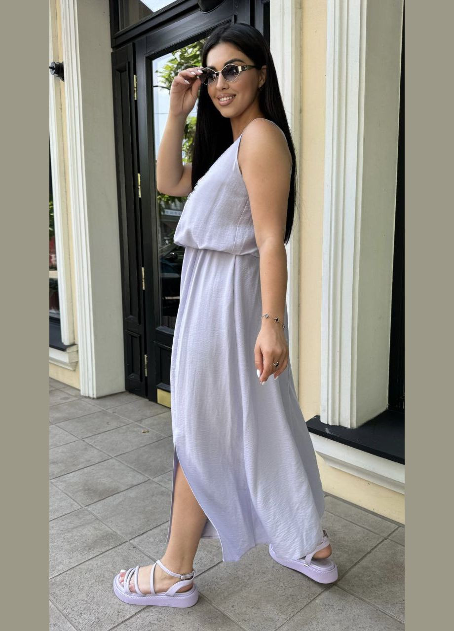 Светло-серое повседневный платье женское Україна однотонное