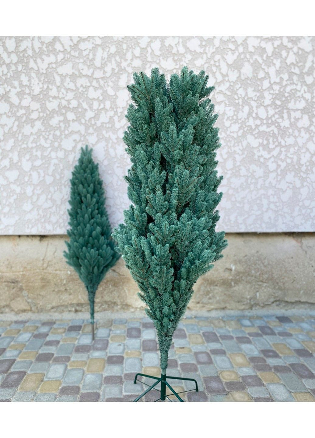 Искусственная пушистая елка Премиум (высота 3.20 м) литая (Голубая) No Brand (332634301)