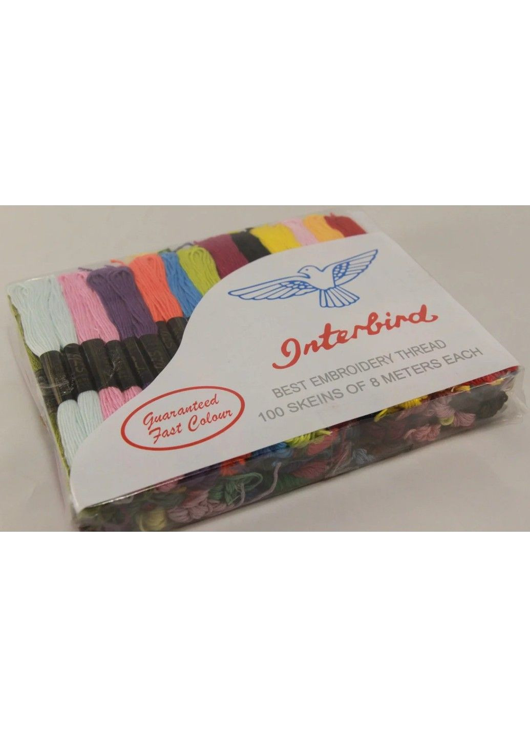 Набор ниток мулине 100 шт по 8 м,нитки для вышивки, детское творчество, микс, рукоделие. No Brand (333165991)