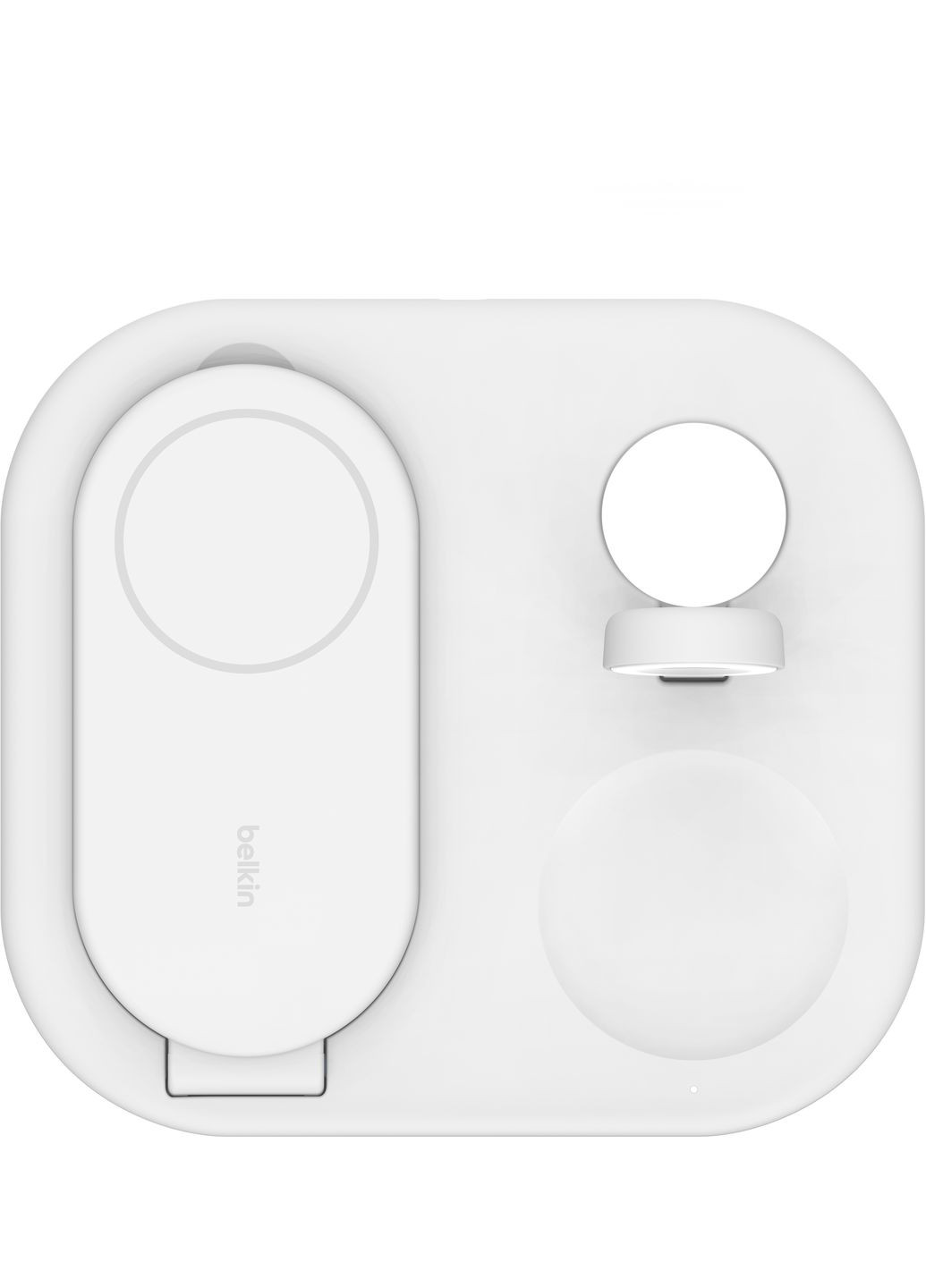 Зарядний пристрій бездротовий 3в1 Magnetic Foldable iPhone/Watch/AirPods, Qi2 15Вт, білий Belkin (315434671)