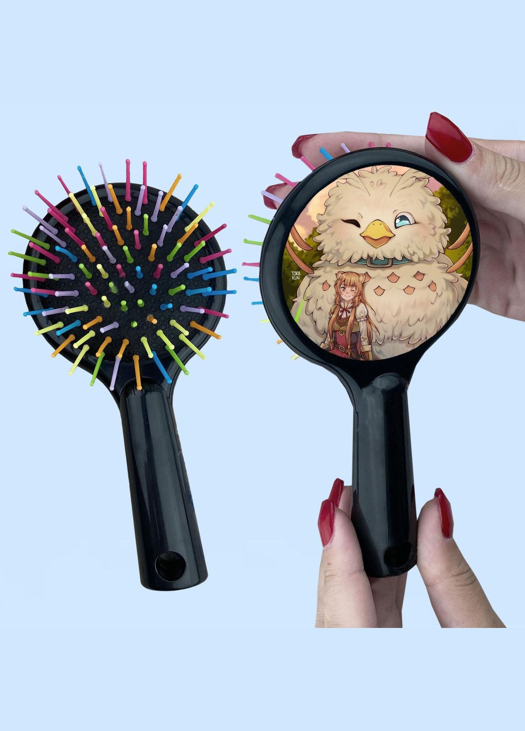 Гребінець для волосся Аніме Сходження героя жита #0001 чорний No Brand (315041609)