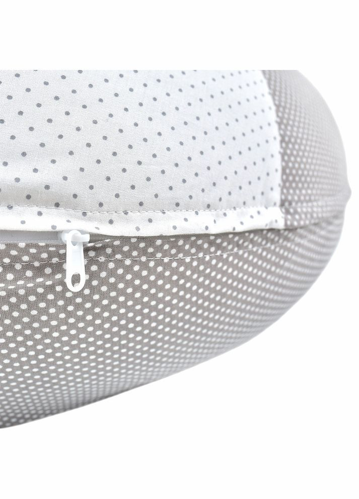 Подушка для беременных и кормления 30х190 см с вышивкой, гипоаллергенная, наволочка хлопок на молнии PAPAELLA (342128809)