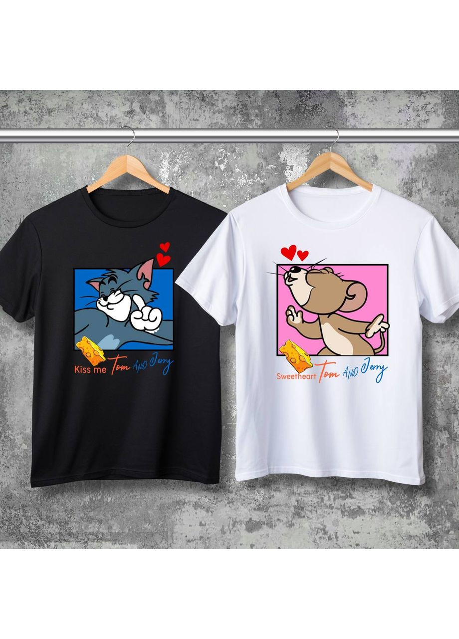 Парні футболки з принтом - Том і Джері! Hand Made (361266534)