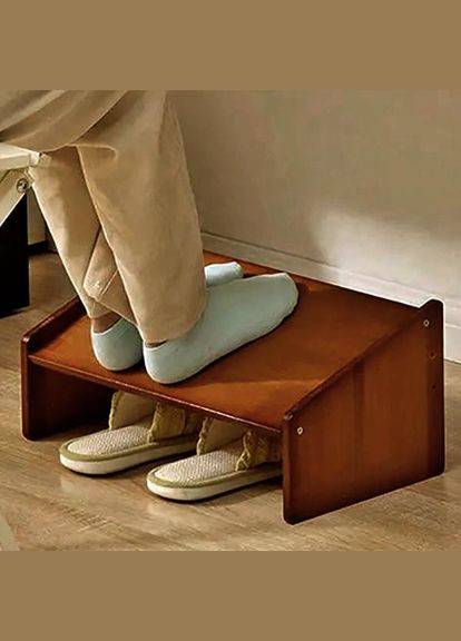 Подставка для ног из дерева Мальтия латте (ПНГ-002916) No Brand (328414992)