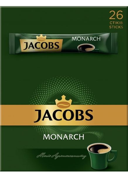 Кава Jacob's Monarch 1,8 г*26 стіків Jacobs (366073099)