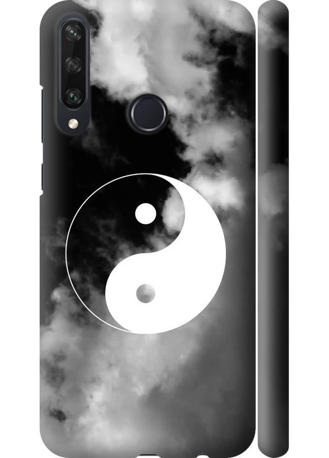 3D пластиковый матовый чехол 'Инь и Янь' для Endorphone Huawei Y6p (365818841)
