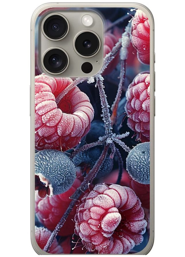 Силиконовый чехол 'Морозные ягоды' для Endorphone apple iphone 15 pro (285119230)