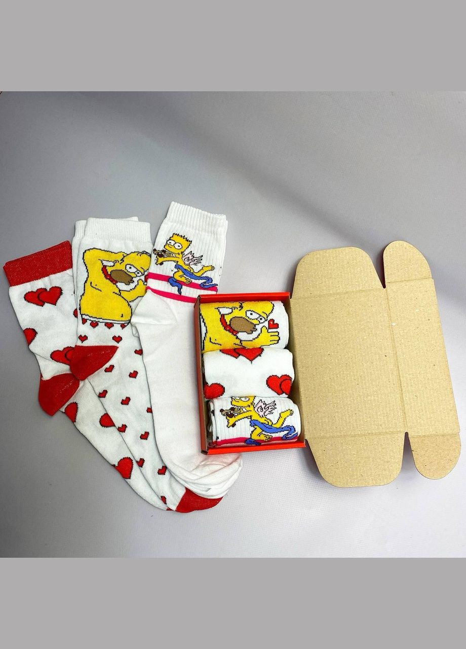 Белые бокс женских носков 36-41 на 3 пары Vakko (307714998)