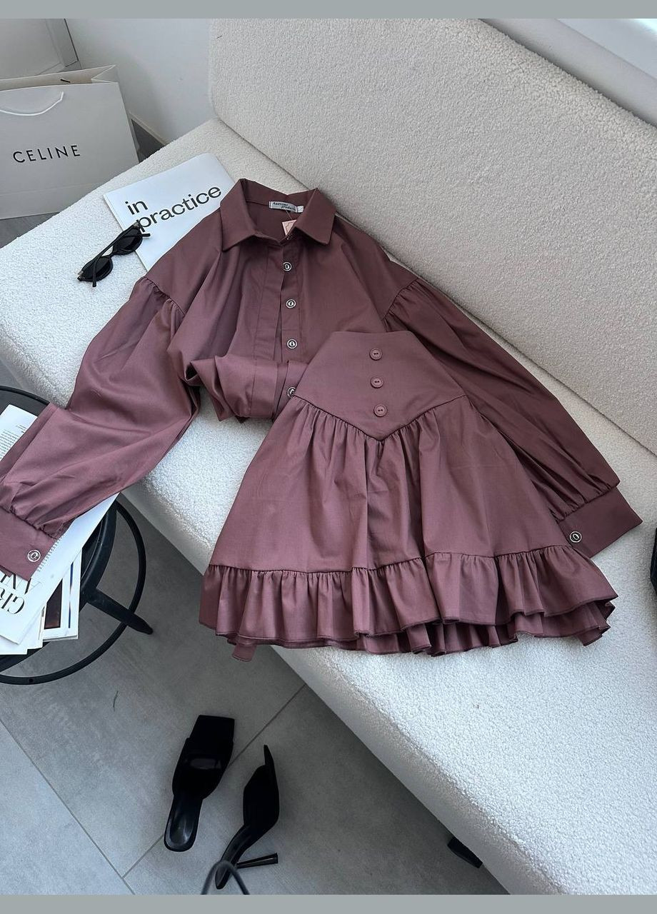 Женский костюм с рубашкой и юбкой Adelante (322223638)