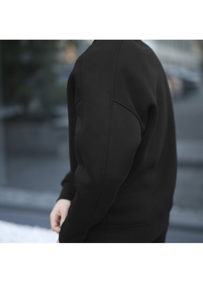 Чорний світшот hubble чорний Pobedov без декору (308796531)