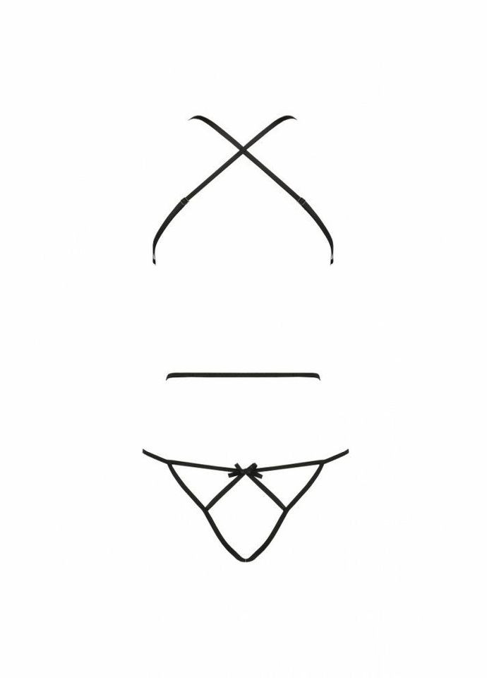 Боди с имитацией кожи и стрепами ASUNA BODY black Passion (297529316)