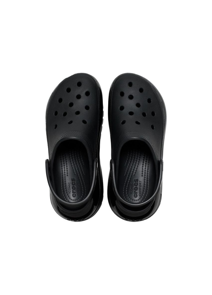 Черные женские кроксы mega crush clog black 207988 Crocs