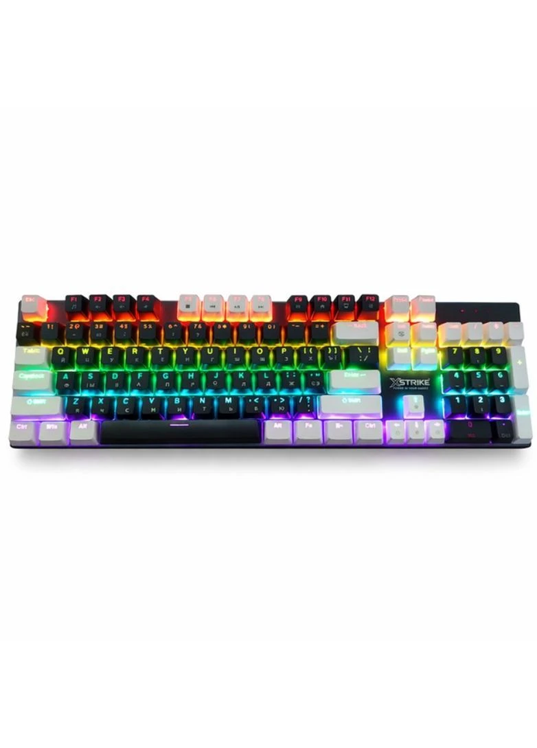 Дротова механічна ігрова клавіатура з RGB підсвіткою, XS-1010 універсальна повнорозмірна клавіатура Xstrike (391290874)