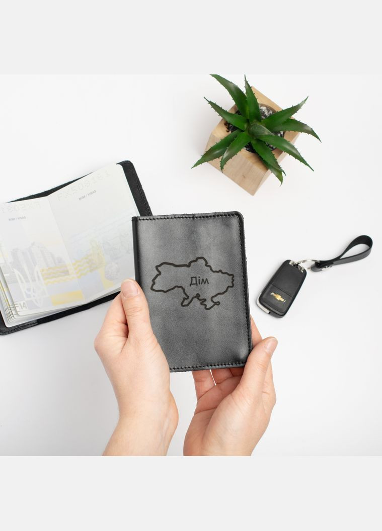 Шкіряна обкладинка для паспорта "Дім" BeriDari (269992578)