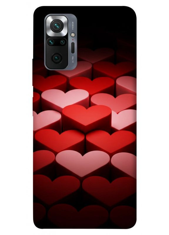 Чехол с принтом для Xiaomi Redmi Note 10 Pro / для Ксяоми, сяоми, ксиоми редми ноте 10 о Hearts pattern No Brand (338613562)