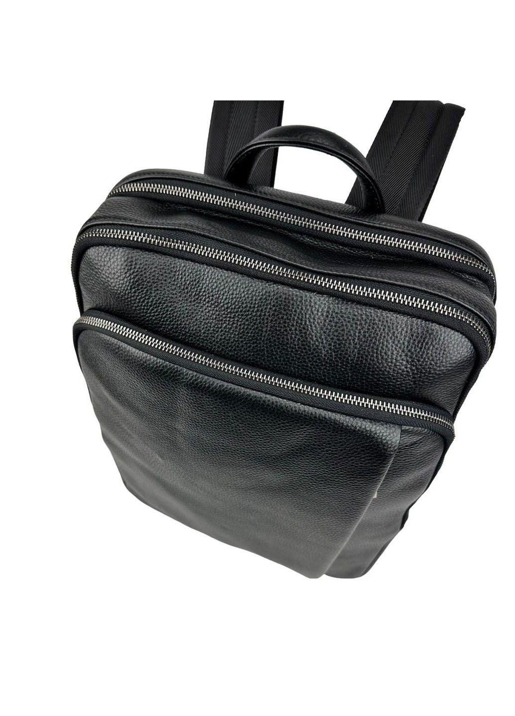 Шкіряний чорний рюкзак A25F-8528A Tiding Bag (306373169)