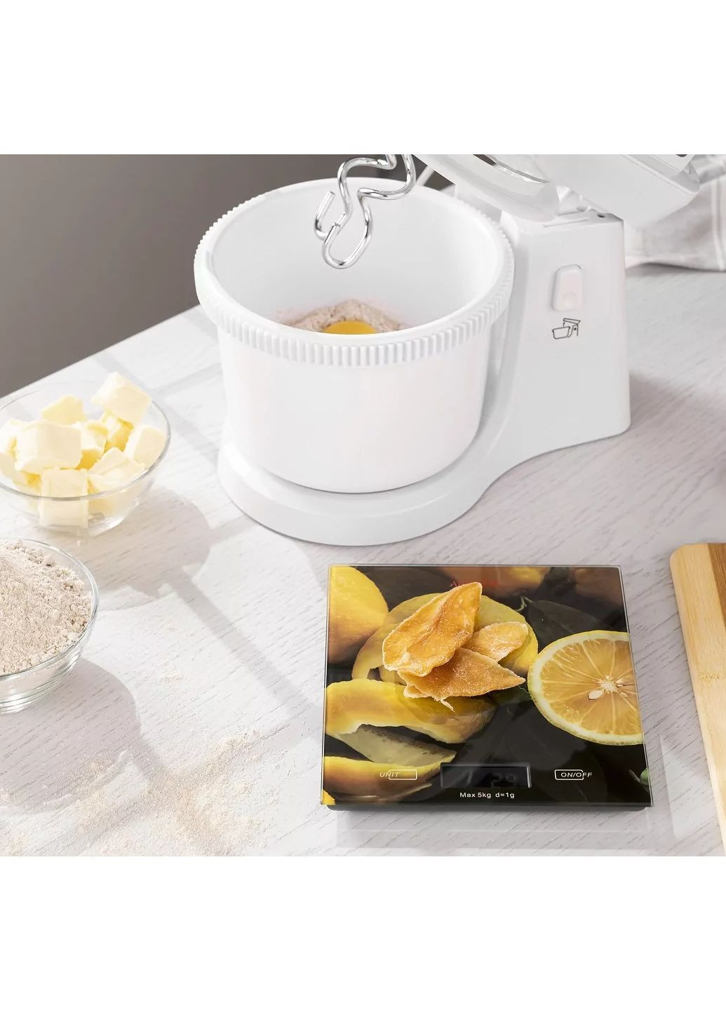 Электронные кухонные весы с рисунком для кухни и взвешивания еды Ardesto Lemon (369408415)