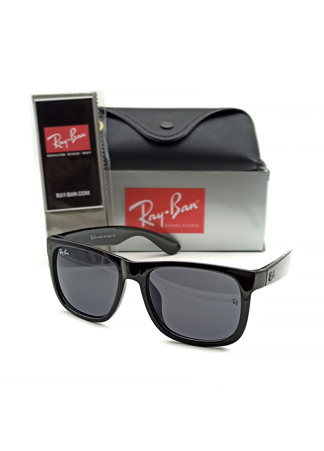 Сонцезахисні окуляри R-B чорні, глянцеві No Brand 4165 (327409575)