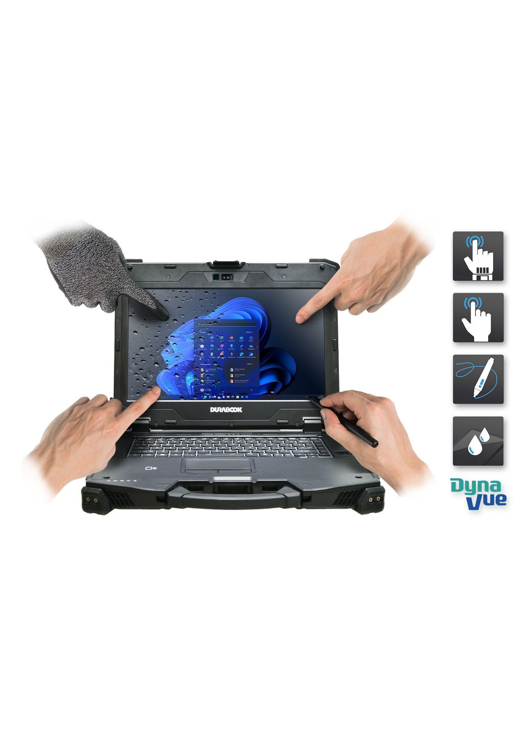 Ноутбук Z14 Basic 14" FHD Touch AG Intel i5-1135G7, 16GB, F1TB, UMA, Win11P Durabook (314977617)