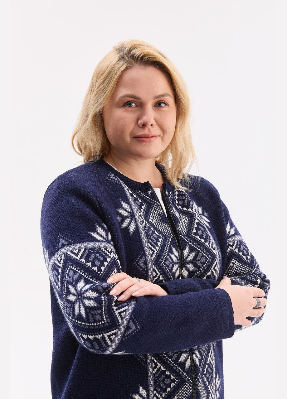 Синий демисезонный кардиган MEREZHKA