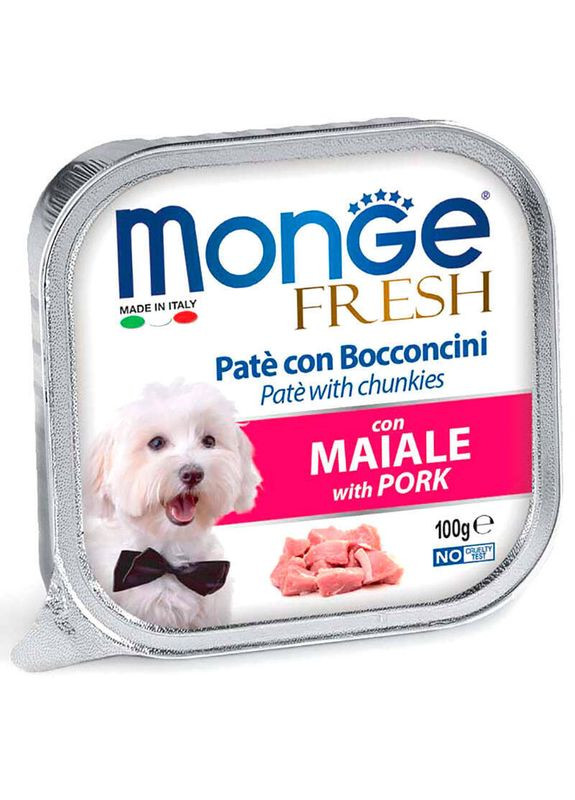 DOG FRESH - Нежный паштет cо свининой для собак 100 г (8009470013093) Monge (327054307)