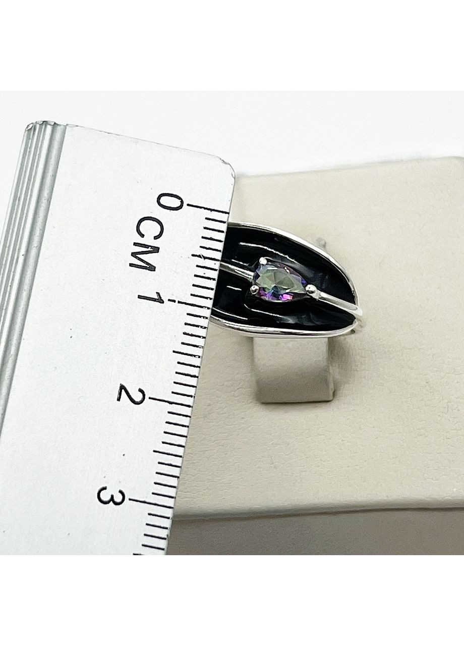 Кольцо серебряное с ювелирной эмалью "Туна" 17,5 3,46 г No Brand (370142724)