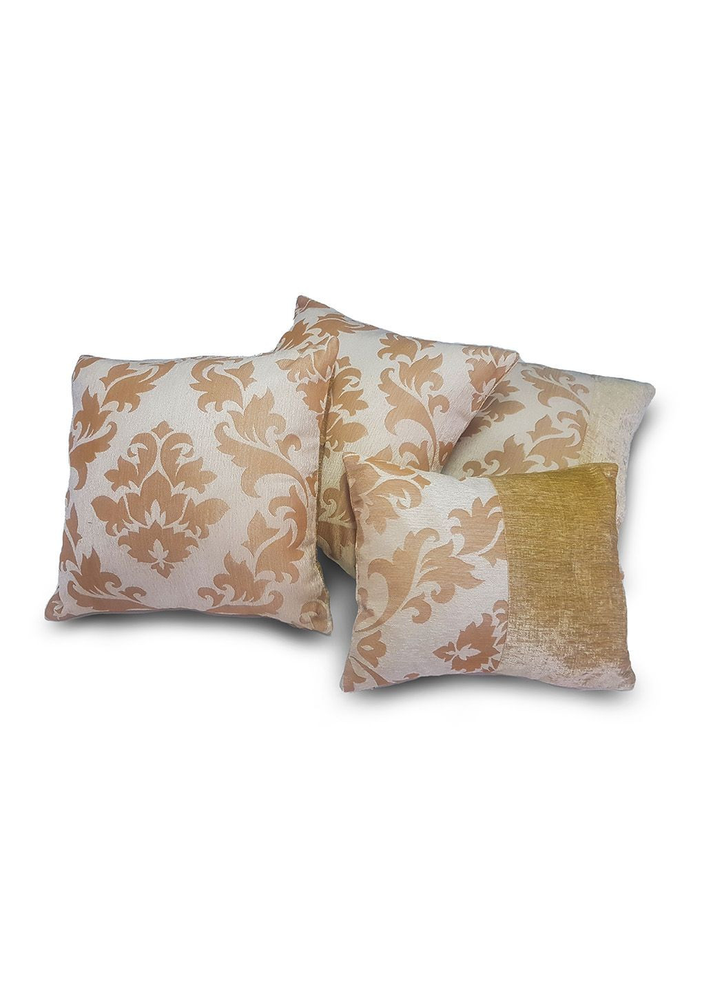 Комплект декоративных подушек 40х40см 2шт 45х38см 1шт 36х28см 1шт песочные (п_0696) Firanka Damask (315319348)