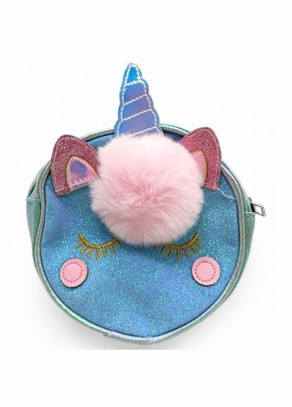 Сумочка "Единорог с блестками", 16 см (голубой) MIC (373302506)