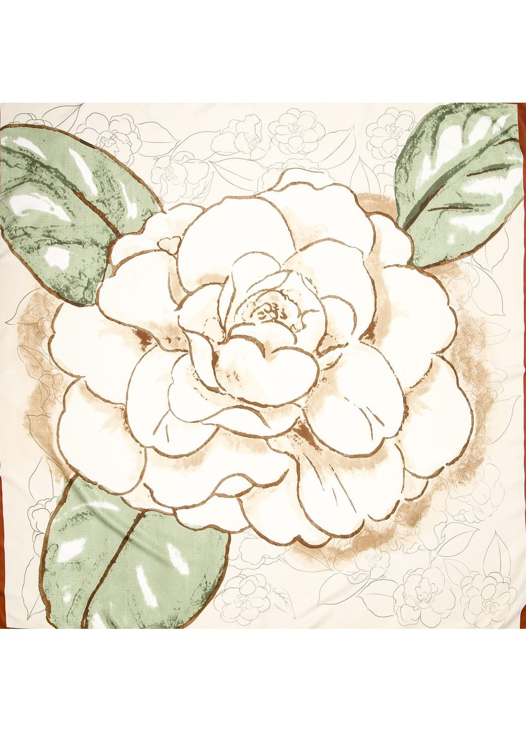 Платок женский с принтом атлас разноцветный САВОНА LuckyLOOK 752-986 (324741775)